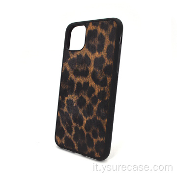 Logo personalizzato Colorblock Esotico custodia per cellulare leopardo
